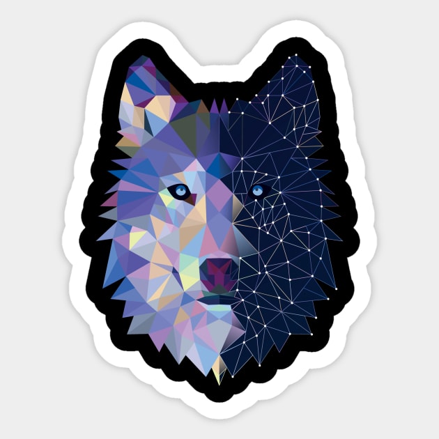 Arctic Fox Sticker by  El-Aal